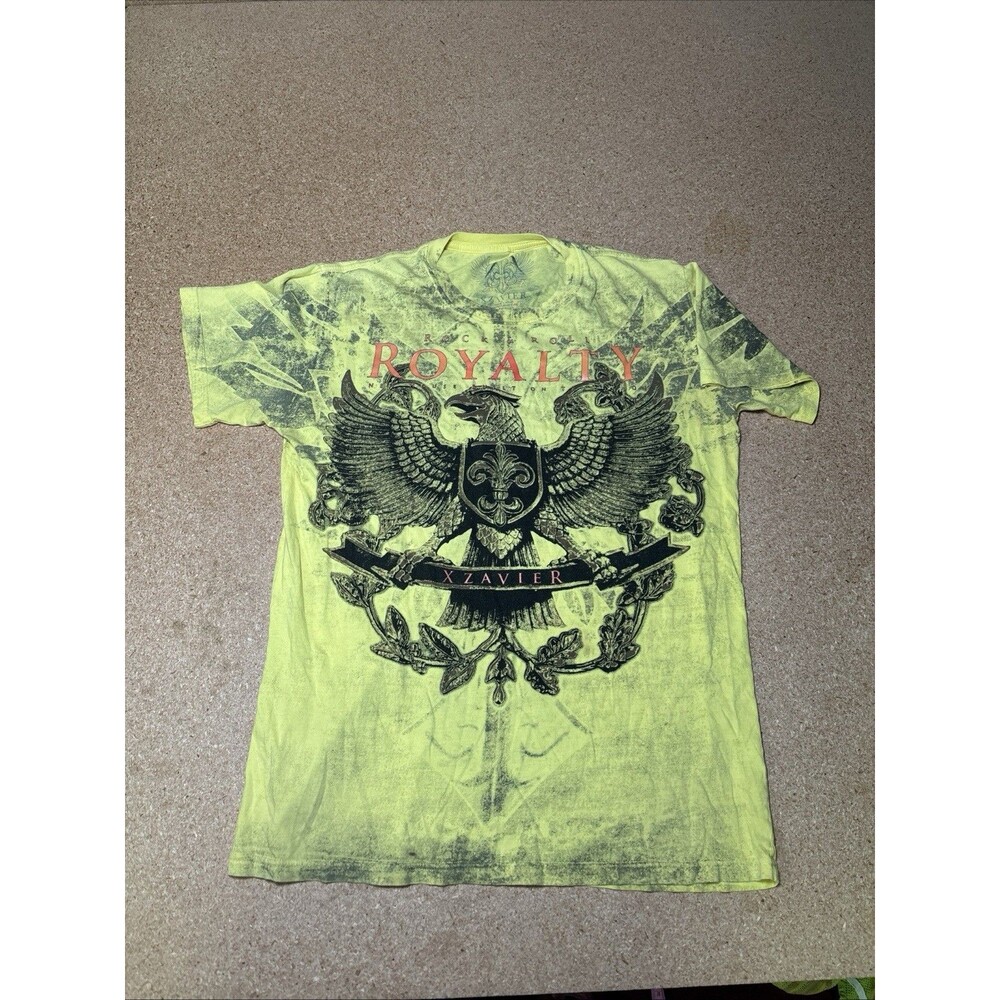 XZavier T-Shirt Mens Large AXR Graphic Tee Short Sleeve Rock & Roll Royalty F3